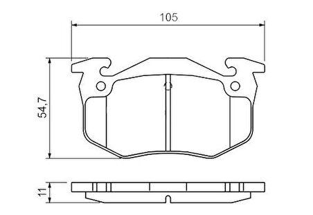 MGA 55546 Disk Balata Arka P106-205-206-P305 4252.71