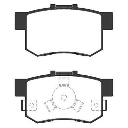 MGA 55575 Fren Balatası Arka Honda Civic 2001-CRV 2001-2007 Accord 1998-2008 Frv 04- 43022SY8A01