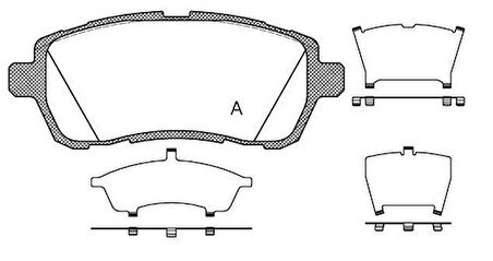MGA 55641 Fren Balatası Ön-Mazda 2 2008-Subaru Justy 2007-Suzuki Swift 2010- 04465B1120