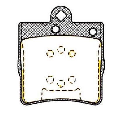 MGA 56307 Fren Balatası W203-209-210 Arka Tek Pimlı 24207420