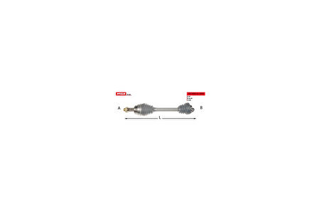 MGA 70185 Aks Sağ Uzun 54.3 Cm Fiorino 1.3 MJTD ABS.Sız 07- 51783824