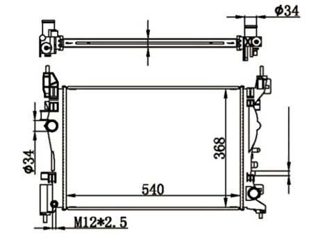 MGA Su Radyatoru Opel Corsa D 1.2 1.4 - Adam 1.2 1.4