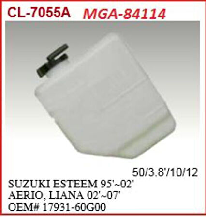 MGA 84114 Yedek Su Deposu-Suzuki Liana 02-07 1793160G00000
