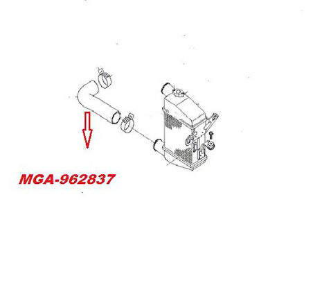 Mga 962837 Hortum Turbo Alt- Getz 06>08 1.5 Crdı 4 Cyl Dızel