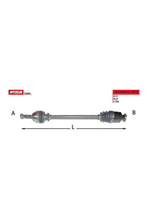 MGA-70200 Aks Komple Sag R9 R11 