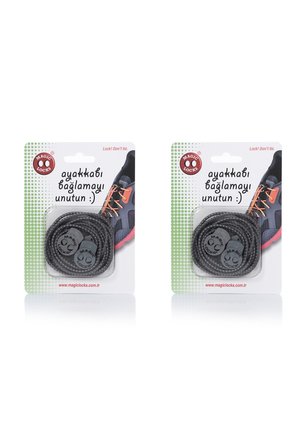 Magic Locks Yuvarlak Akıllı Ayakkabı Bağcık 2'Li Set