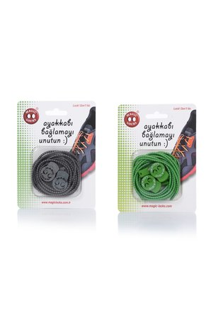 Magic Locks Yuvarlak Akıllı Ayakkabı Bağcık 2'Li Set