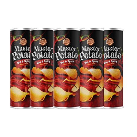 Potato Acılı Ve Baharatlı Patates Cips 160 Gr x5