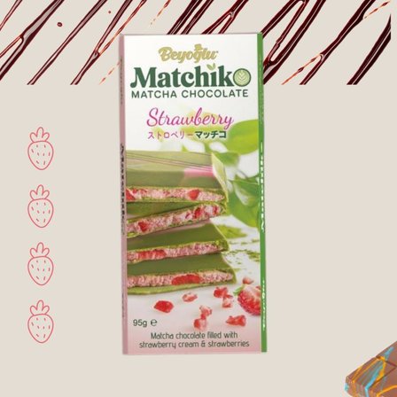  Matchico Matcha Chocolate Strawberry 95g