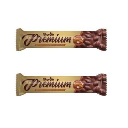 premium bademli çikolata 75 gr x2
