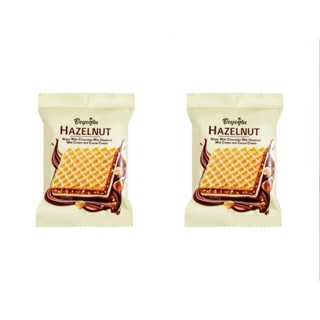 Hazelnut Kare Gofret 30gr x2