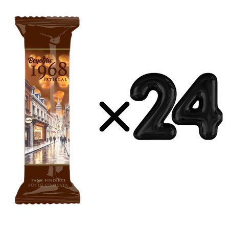 İstiklal Bol Sütlü Fındıklı Çikolata 30gr x24