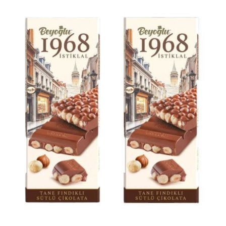 1968 İstiklal Bol Sütlü Fındıklı Çikolata 95gr x2