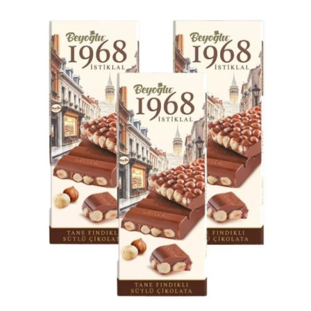 1968 İstiklal Bol Sütlü Fındıklı Çikolata 95gr x3