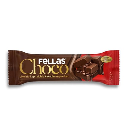 Çikolata Kaplı Meyve Bar Double Kakao 35gr 