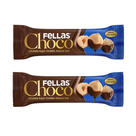 Çikolata Kaplı Meyve Bar Fındıklı 35gr x2