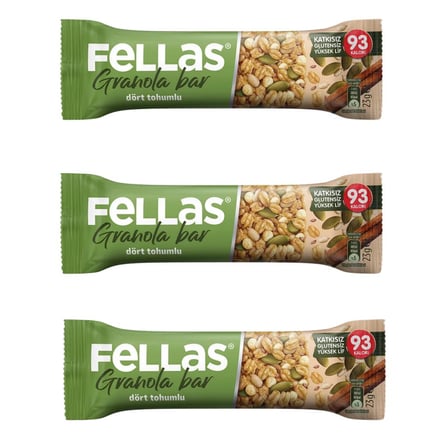 Dört Tohumlu Granola Bar 23gr x3