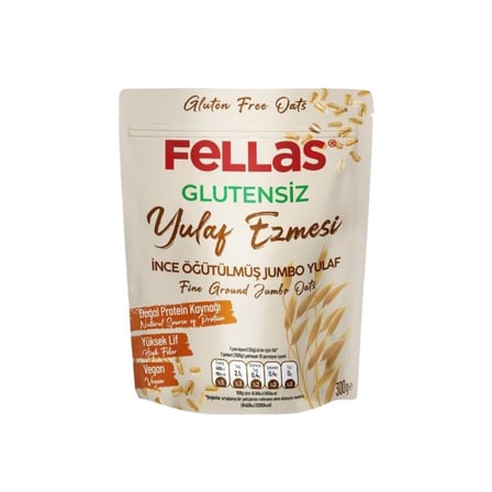 Fellas Glutensiz İnce Öğütülmüş Yulaf Ezmesi 300gr