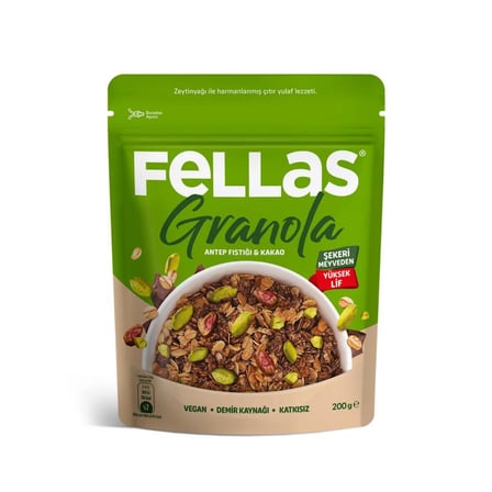 Fellas Granola Antep Fıstığı & Kakao 200gr