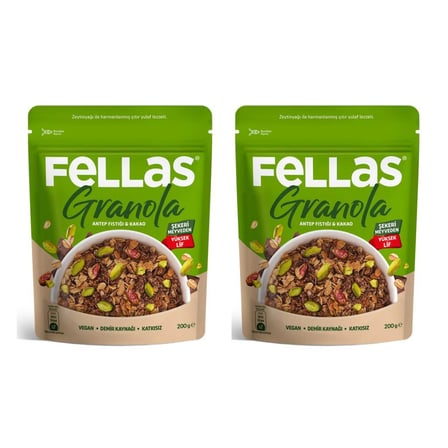 Fellas Granola Antep Fıstığı & Kakao 200gr x2