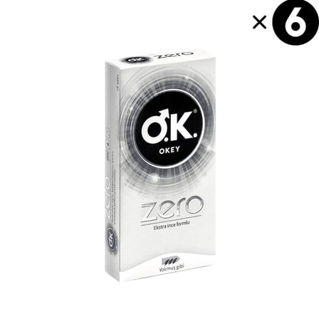 Okey Zero Prezervatif 10'lu x6 (60 adet)