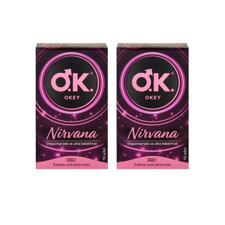 Okey Nirvana Prezervatif 10'lu x2