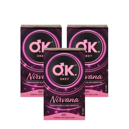Okey Nirvana Prezervatif 10'lu x3