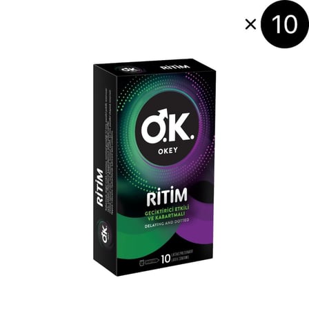 Okey Ritim Prezervatif 10'lu x10 (100 adet)