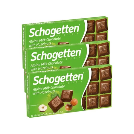 Schogetten Sütlü Fındıklı 100gr x3