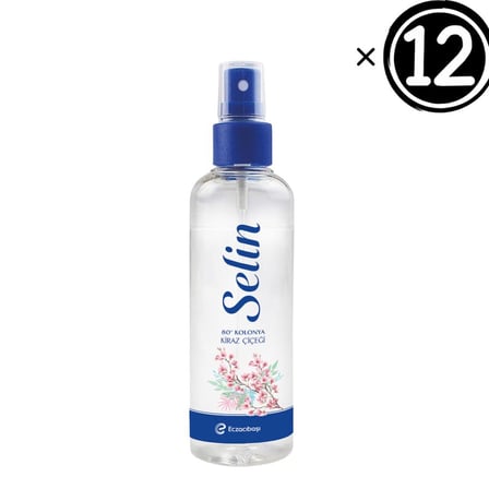 Selin Kiraz Çiçeği Sprey Kolonya 100ml x12