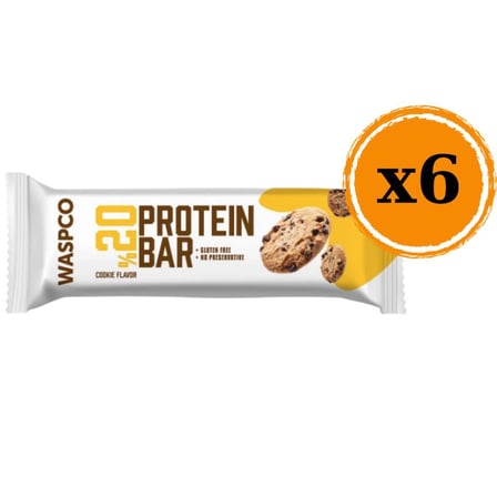 Waspco Kurabiye Aromalı Protein Bar 40gr x6