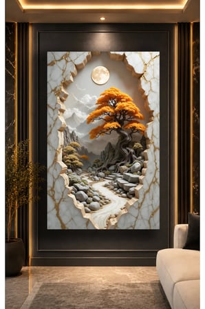 Bonsai Ağaç Cam Tablo | Modern Duvar Dekoru | Canlı Renkli Baskı | Salon ve Oturma Odası | Yeni Ev Hediyesi | 4mm Kırılmaz Cam | Ofis ve Çalışma Odası
