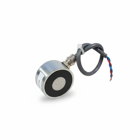 Ø50x27 mm Elektromıknatıs - 24V %100 Çalışma, Yüksek Tutma Gücü, Endüstriyel ve Test Sistemleri İçin