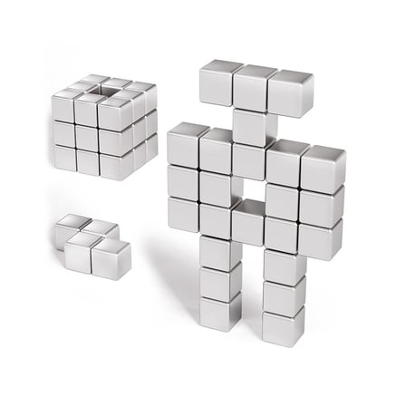 Güçlü Neodyum Mıknatıs Küp 5x5x5 mm (250 Adet)