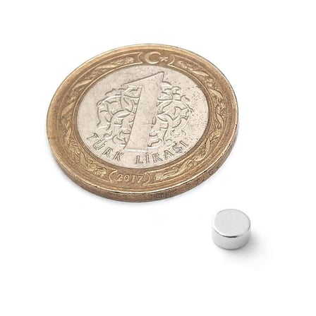 Ø4x2 mm Yuvarlak Neodyum Mıknatıs 10 Adet - 3D Yazıcı ve Maket İçin | Mıknatıs AVM - Magneteksan