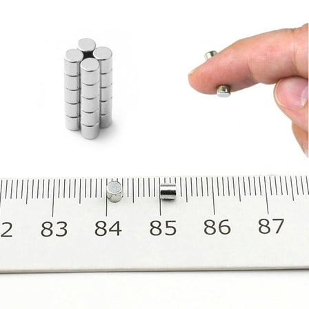 Ø3x3 mm Silindir Neodyum Mıknatıs 20 Adet - 3D Yazıcı ve Maket İçin | Mıknatıs AVM - Magneteksan