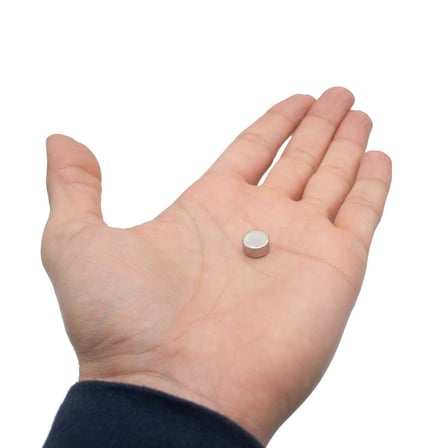 Ø10x5 mm N35 Yuvarlak Neodyum Mıknatıs 2 Adet - Dolap ve Kapak Tutucu | Mıknatıs AVM