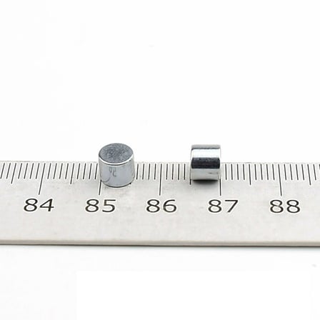 Ø6x5 mm N35 Yuvarlak Neodyum Mıknatıs 4 Adet - 3D Yazıcı ve Maket İçin | Mıknatıs AVM