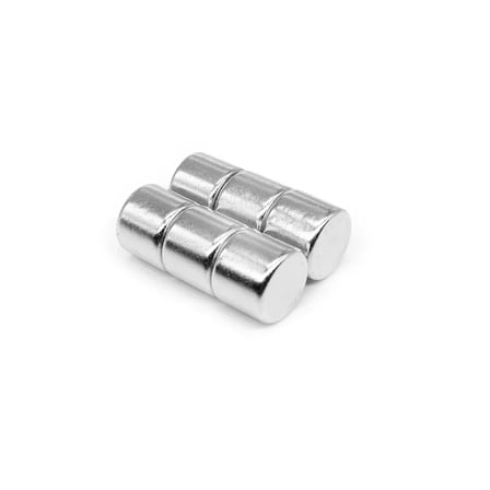 Ø6x5 mm N35 Yuvarlak Neodyum Mıknatıs 4 Adet - 3D Yazıcı ve Maket İçin | Mıknatıs AVM