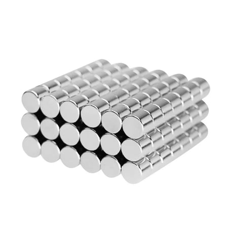 Ø6x5 mm N35 Yuvarlak Neodyum Mıknatıs 4 Adet - 3D Yazıcı ve Maket İçin | Mıknatıs AVM