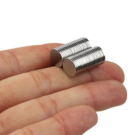 Ø10x1 mm N35 Yuvarlak Neodyum Mıknatıs 10 Adet - Kart ve Ambalaj İçin | Mıknatıs AVM