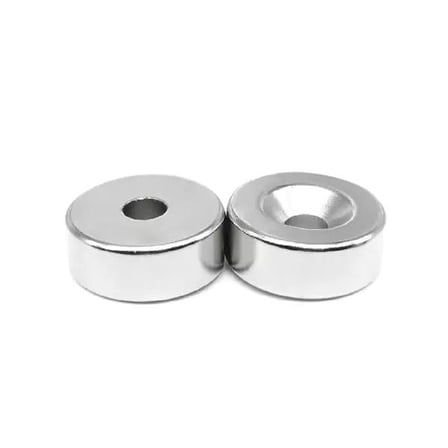 Ø15x10/5,5x5mm Havşa Delikli Neodyum Mıknatıs, Çap 15 mm, Kalınlık 5 mm (4 Adet)