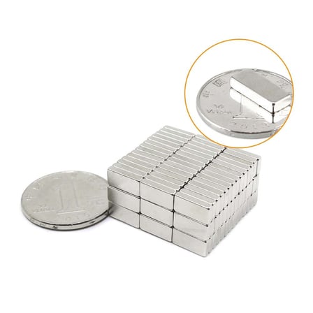 10x4x2 mm N35 Blok Neodyum Mıknatıs 10 Adet - Buzdolabı ve Pano İçin | Mıknatıs AVM