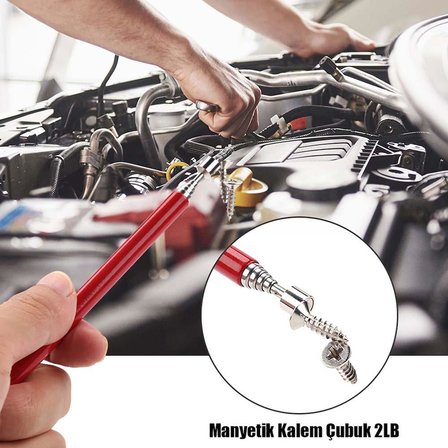 Uzayabilen Teleskopik Anten Kalem Mıknatıs - 2LB - Metal Tutucu Toplayıcı Çubuk Mıknatıs