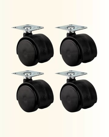 6 cm Kilitsiz Masa Ayağı Tekerleği 4’lü Set Çok Amaçlı