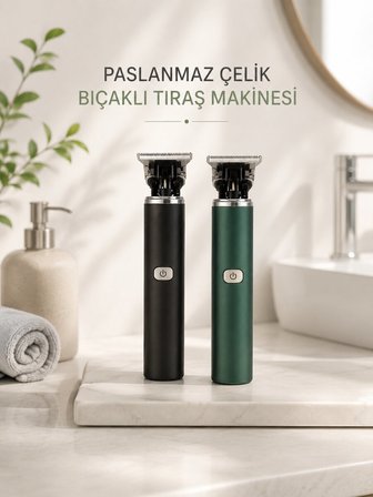 Tıraş Makinesi Profesyonel Paslanmaz Çelik T-bıçak Saç Sakal Ense Vücut