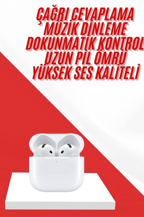 4.Nesil Bluetooth Kulaklık Yüksek Ses Kaliteli Dokunmatik Kontrol Özellikli Yeni 