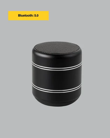 Taşınabilir Silindir Tasarım Bluetooth 5.0 Hoparlör Yüksek Bas Performanslı Ye