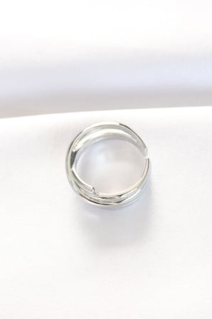 Kalın Silver Renk Ayarlanabilir Yüzük 5886