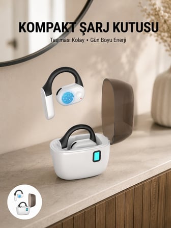 Bluetooth 5.0 Kulak İçi Kulaklık – Güçlü Bas Uzun Pil Ömrü Şarj Kutulu Ta